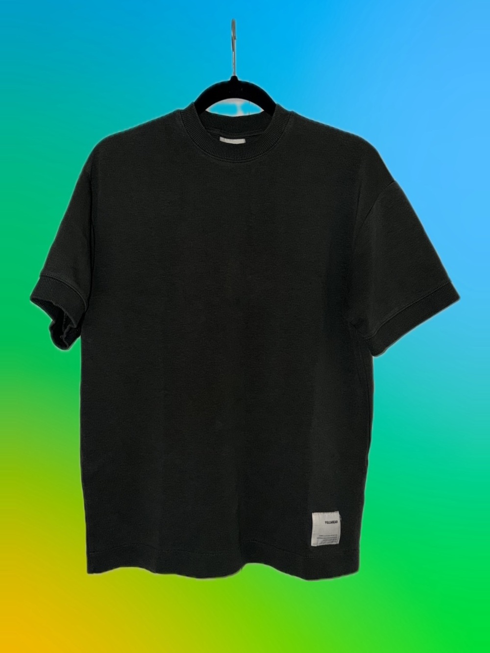 Pull&Bear Black Short Sleeve Crewneck Tee